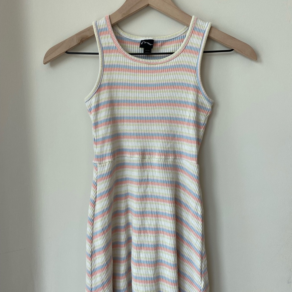 Art Class Multi-Colored Ribbed Dress